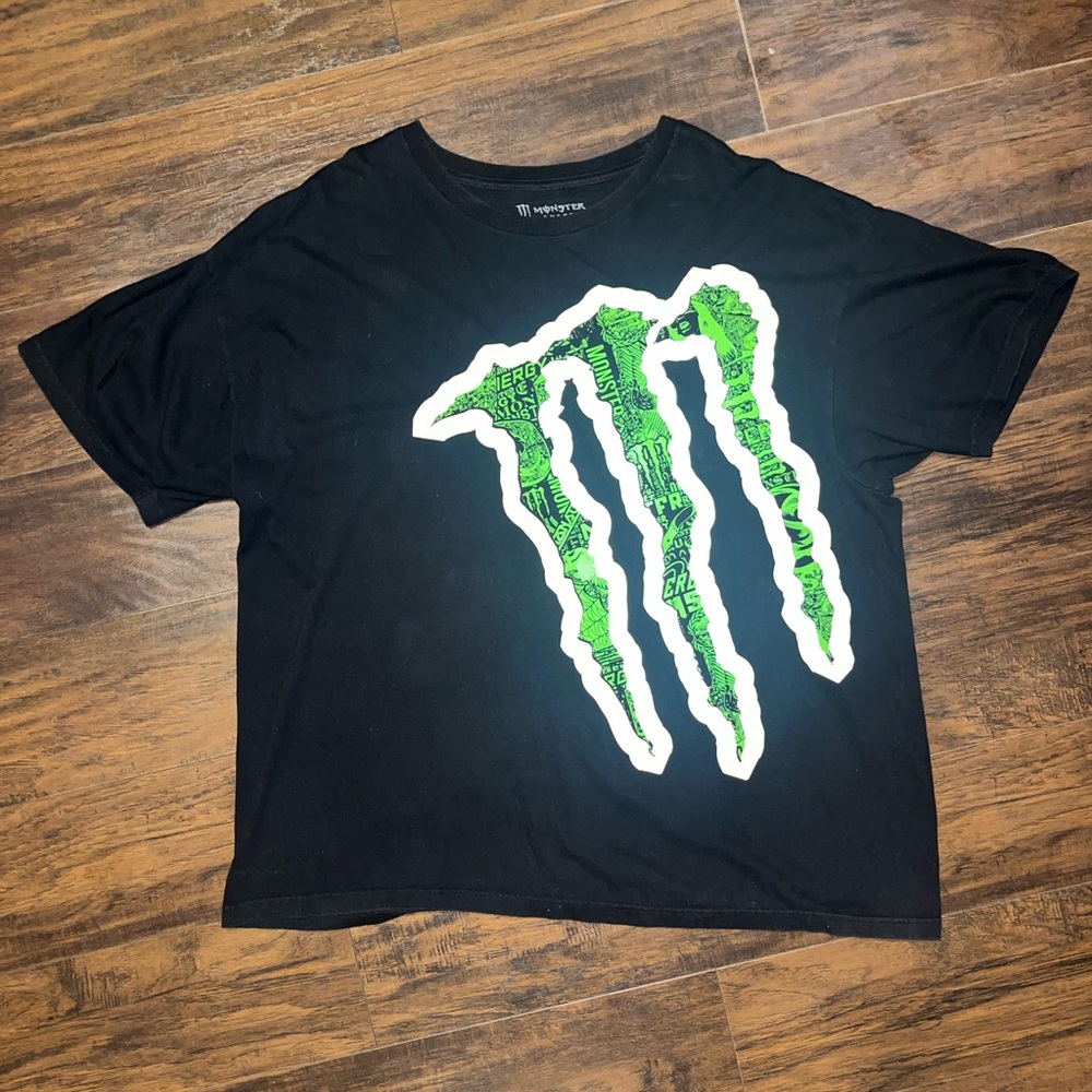(SOLD) Monster Energy Big Logo Graphic Y2K T-Shirt